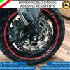 ESL CONTORNO PROFILO ROSSO BORDO ADESIVO RUOTE CERCHI PER HARLEY TRIKE 114 TRI