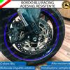 ESL CONTORNO PROFILO BLU BORDO ADESIVO RUOTE CERCHI PER HARLEY TRIKE 114 TRI