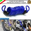ESL CAVO DI SICUREZZA ANTIFURTO PER KYMCO MOTO SCOOTER BLOCCADISCO BLU