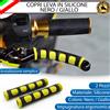 ESL COPPIA COPRI LEVE IN SILICONE FRENO FRIZIONE NERO GIALLO PER PIAGGIO BEVERLY 200