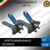 ELT LAMPADE LAMPADINE H7 EFFETTO XENON BIANCO AUDI A3 8V ANABBAGLIANTE NO ERROR