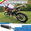 ESL MARMITTA SILENZIATORE SCARICO PER Ktm EXC 250 F (2018) NERO OPACO