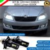 KIT FULL LED PER SKODA ROOMSTER LAMPADE LED H4 6000K BIANCO NO AVARIA LUCI