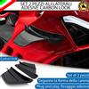 ESL SET 2 SPOILER ALI LATERALI ADESIVI CARBON CARENA MOTO PER YAMAHA CYGNUS R 125