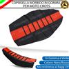 ESL COPRISELLA SELLA IN GOMMA E VINILE NERO E ROSSO PER MALAGUTI XTM 50