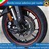 ELT CONTORNO ROSSO NASTRO STRISCE RUOTE CERCHI HARLEY DAVIDSON TRI GLIDE ADESIVO