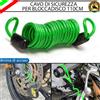 ESL CAVO DI SICUREZZA ANTIFURTO PER KYMCO MOTO SCOOTER BLOCCADISCO VERDE