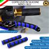 ESL COPPIA COPRI LEVE IN SILICONE FRENO FRIZIONE NERO BLU PER PIAGGIO BEVERLY 200