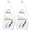 Dove Bagnodoccia Riequilibrante, Idratante Dermo-Naturale, Burro di Karité e Vaniglia, 1/4 Crema Idratante, Dermatologicamente Testato, Bagnoschiuma Uomo e Donna, 100% Bottiglia Riciclata* 450ml