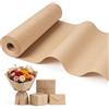 Euqvunn Carta Kraft, 30cm x 35m Rotolo di Carta da Pacchi Marrone, 80 g/m² Kraft Paper Riciclabile - Craft Paper per Attività Artistiche e Creative, Confezioni Regalo, Imballaggio di Pacchi