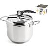Inoxpran Pentola A Pressione Inox Inoxpran Litri 7 Grigio
