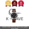 Hamilton Khaki Field Auto 38 mm pelle di mucca marrone nero espresso