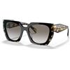 Prada 15WS 54 3890A7 Occhiali Sole Tartarugato Nero Tartarugato/Grigio Sfumato
