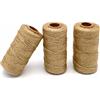 jijAcraft 3 Rotoli Spago di Iuta Corda Juta Sottile, 100 Metri, Spago per Decorazioni Giar
