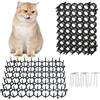 Kokmeya Tappetini Dissuasori per Gatti (Set da 6, 20x15cm) - Repellente con 8 Picchetti