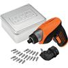 BLACK+DECKER Trapano Avvitatore a Batteria 3,6 V Reversibile Led cacciavite B&D CS3652LCAT