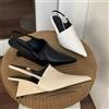 Decolte Donna Beige Comode Slingback Tacco Zeppa Basso Minimal Q2V7N6DP
