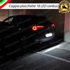 ELT COPPIA PLACCHETTE / PLAFONIERE 18 LED LUCI TARGA CANBUS GIULIETTA BRERA