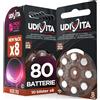 Does not apply 80 Batterie per Apparecchi Acustici Auricolari Misura 312 PR41 (Marroni) - 10 B