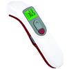 GIMA - Termometro Infrarossi Frontale Laser Digitale Professionale, per Febbre, Istantaneo, Senza Contatto, per Neonati, Bambini e Adulti, Thermoscanner con Allarme, 2 AAA incluse, lingue IT,GR,RO,PL