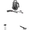 WAGNER 3‑in‑1 Car Care Kit: Idropulitrice Aquastorm Compact, Ugello schiumogeno e Spazzola per lavaggio - ideale per auto, moto e camper