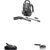 WAGNER 3‑in‑1 Home Bundle: Idropulitrice Aquastorm Compact + Lavasuperfici + Spazzola rotante - pulizia efficace in tutta la casa, in giardino, su terrazze, vialetti e staccionate in legno