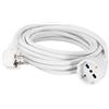 POLY POOL | PP2624QB Prolunga Elettrica 250V Cavo Elettrico Bianco Estensibile 5 Metri, Spina Elettrica 16A 2P+T Salvaspazio, Presa Elettrica Schuko P40 10A/16A 2P+T Pluristandard (Italiana E Tedesca)