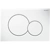 Geberit Placca di comando Geberit Sigma 01 Bianca per cassetta Water doppio pulsante
