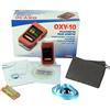 GIMA Saturimetro Oxy-10 Wireless Pulsoximetro da Dito, Portatile, Rileva Saturazione, Battito e Perfusione, 2 pile AAA Incluse, Allarmi Visivi e Acustici, Display OLED a Colori