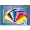 Folia 6735/50 99 - Carta Colorata Mix, ca. 35 x 50 cm, 130 g/m², 50 Fogli Assortiti in 50 Colori, per Fai da Te e Creare Biglietti, Immagini per finestre e Scrapbooking