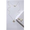 Oro 18kt Set Collana 45cm e Orecchini Punto Luce Con Ali in Oro 18KT 750% List. 575€