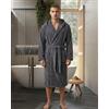 Galizzi Accappatoio Unisex Cotone 100% Galizzi Grigio medio Spugna 430 gr Made in Italy