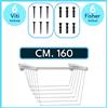 Jumbo Stendipanni da Parete Muro Regolabile Stendibiancheria Grande 100/120/140/160 cm