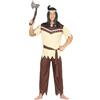 FIESTAS GUIRCA Costume da Nativo Americano dell'Est. Ispirato ai Nativi Americani incl. Fascetta con Piume Taglia S 46-48