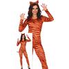 FIESTAS GUIRCA Costume da donna da tigre sexy - Costume da gatto a righe e fascia da tigre - Costume da donna Taglia M