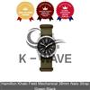 Hamilton Cinturino Nato Hamilton Khaki Field meccanico 38 mm verde nero