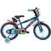 BricoShop24 Bicicletta Bambini 16" Avengers Azzurro Rotelle Removibili Parafanghi
