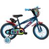 BricoShop24 Bicicletta Bambini 14" Avengers Azzurro Rotelle Removibili Parafanghi