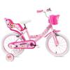 BricoShop24 Bicicletta per Bambini 16" Minnie Disney Rosa Cestino Portabambola