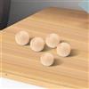5x Perline di palline di legno fai da te Parti decorative Sfere legno grezzo