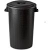 !it Bidone Rifiuti Spazzatura Differenziata Bianco, Nero, Verde da 50, 75, 100 Litri