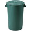 !it Bidone Rifiuti Spazzatura Differenziata Bianco, Nero, Verde da 50, 75, 100 Litri