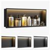 Bernkot Nicchia da parete in acciaio inox con LED, doccia con