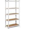 Humberg Scaffalatura per immagazzinaggio, scaffalatura per cantina, officina, 2 in 1, 180 x 90 x 40 cm, con 5 ripiani, carico massimo 500 kg