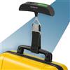PORTENTUM Pesa valigia da viaggio digitale con schermo LCD - fino a 50 kg - Blocco automatico della lettura - Bilancia per valigie portatile con indicatore di temperatura