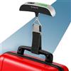 PORTENTUM Pesa valigia da viaggio digitale con schermo LCD - fino a 50 kg - Blocco automatico della lettura - Bilancia per valigie portatile con indicatore di temperatura
