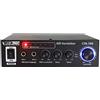 ChiliTec Amplificatore HiFi CTA-100 Ingresso RCA Stereo per PC, Ufficio, Gaming e Cucina Nero