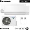 Panasonic Climatizzatore dual split serie TZ A+++ R32 PANASONIC 7000+12000 - con WiFi e Na