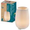 Beurer LA 45 Diffusore aromatico per oli essenziali, nebulizzatore a ultrasuoni per aromaterapia, 9 luci d'atmosfera colorate, custodia in ceramica e coperchio in legno, timer e spegnimento automatico