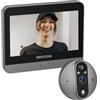 Prixton Spioncino digitale Smart Guard DV50, Schermo a Colori da 4,3, WiFi e App mobile, Visione notturna, Sensore di movimento PIR, Audio bidirezionale, Scheda SD fino a 64 GB, 3 mesi di Autonomia